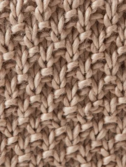 Moss Stitch Knitted Throw