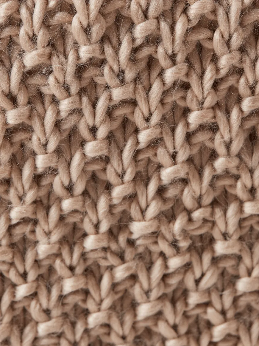 Moss Stitch Knitted Throw