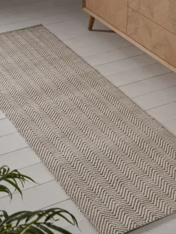 Natural Chevron Flatweave Runner