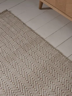 Natural Chevron Flatweave Runner