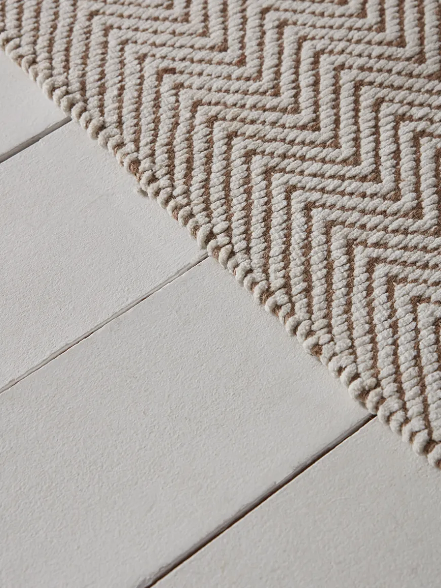 Natural Chevron Flatweave Runner
