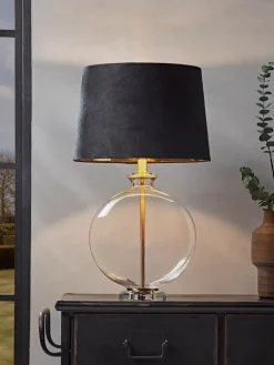 Navy & Brass Table Lamp