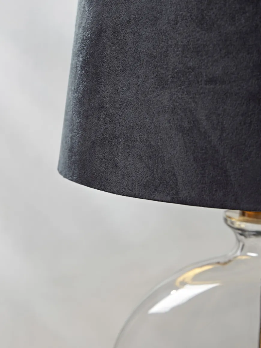 Navy & Brass Table Lamp