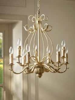 Nine Arm Leaf Chandelier
