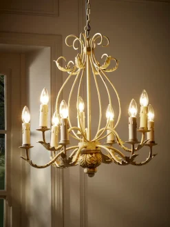 Nine Arm Leaf Chandelier