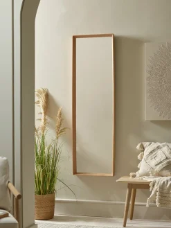 Oak Deep Framed Mirror - Full Length