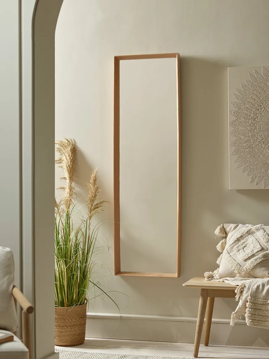 Oak Deep Framed Mirror - Full Length