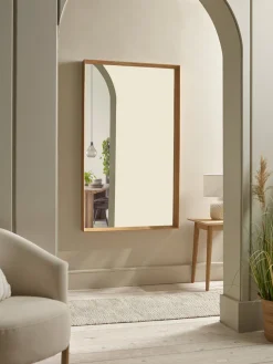 Oak Deep Framed Mirror - Oversized