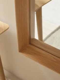 Oak Deep Framed Mirror - Oversized