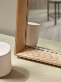 Oak Deep Framed Mirror - Square