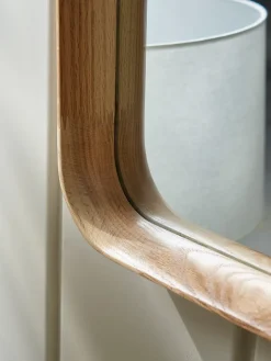 Oak Deep Framed Mirror - Squoval