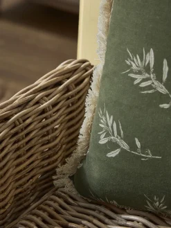 Olive Print Cushion - Olive