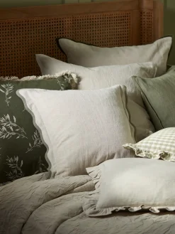 Olive Print Cushion - Olive