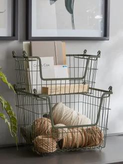 Olive Wire Storage Basket