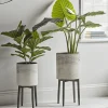 Ombre Whitewashed Standing Planter