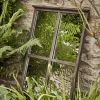 Outdoor Antiqued Window Mirror