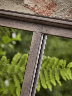 Outdoor Antiqued Window Mirror