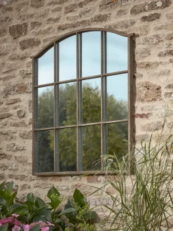 Outdoor Industrial Panelled Window Mirror