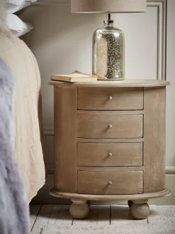 Oval Bedside Table