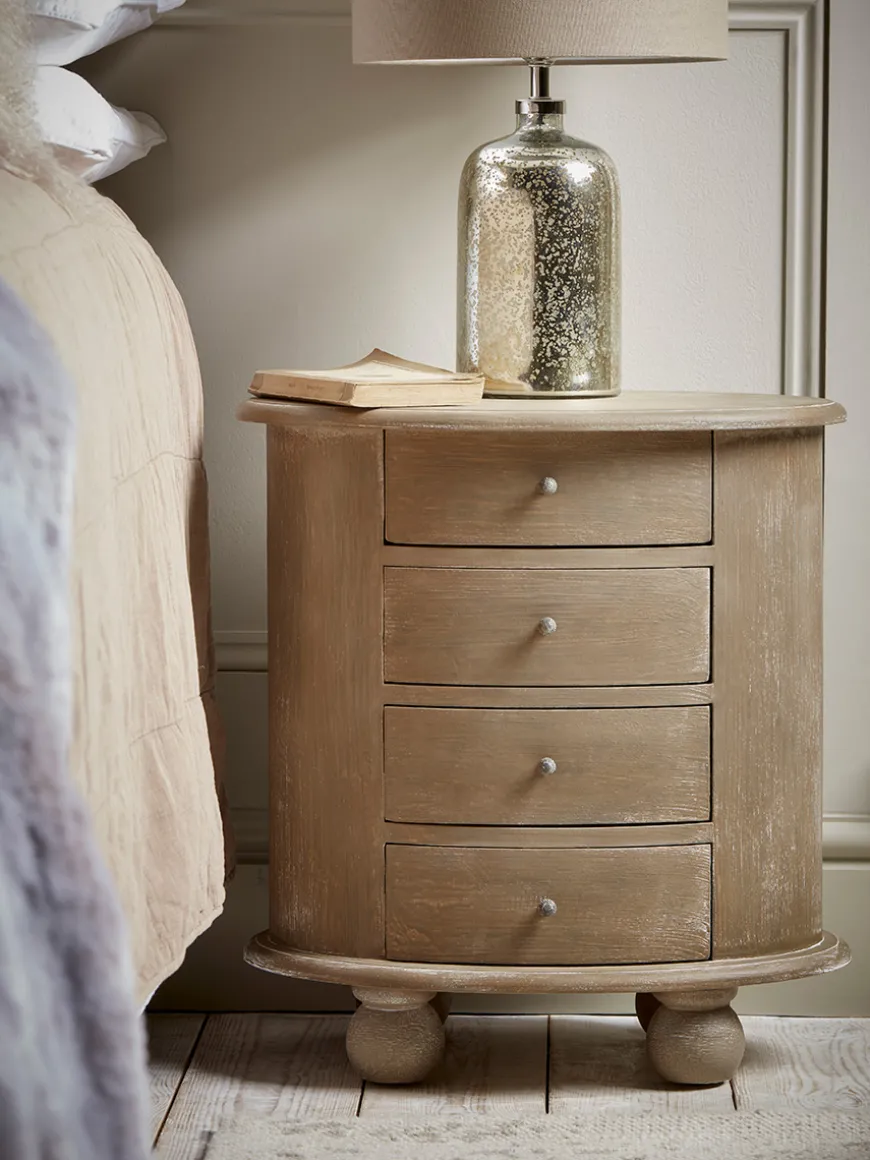 Oval Bedside Table