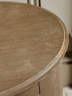 Oval Bedside Table