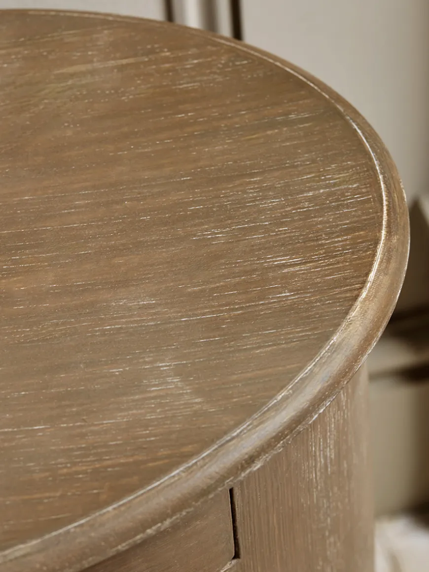 Oval Bedside Table