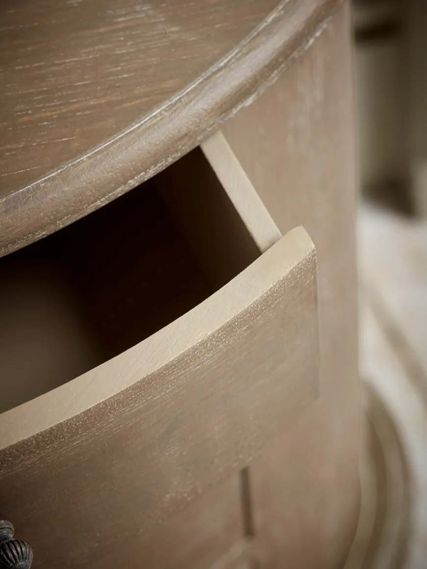 Oval Bedside Table