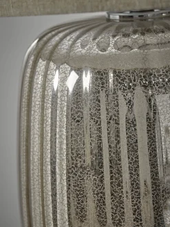 Oversized Mercuried Glass Table Lamp