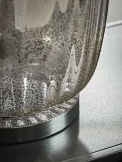 Oversized Mercuried Glass Table Lamp