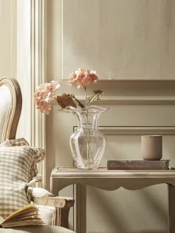 Painterly Stripe Petal Vase - Blush