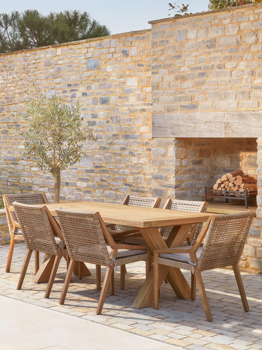Positano Cross Legged Dining Table