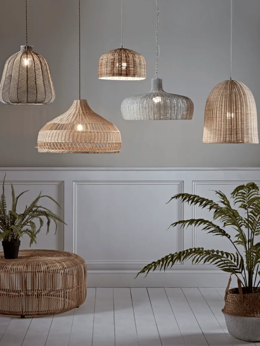Rattan Dome Pendant