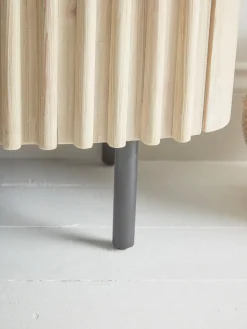 Reeded Wood Sideboard