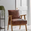 Relaxed Lounge Chair - Tan Leather