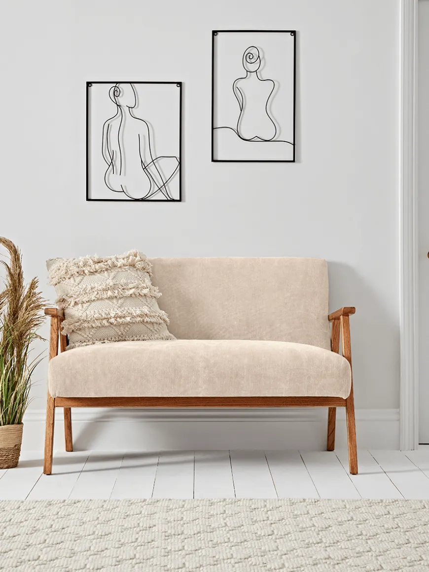 Relaxed Lounge Sofa - Natural Linen