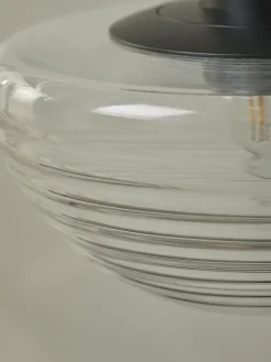 Ribbed Crescent Table Lamp
