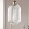 Ribbed Glass Pendant