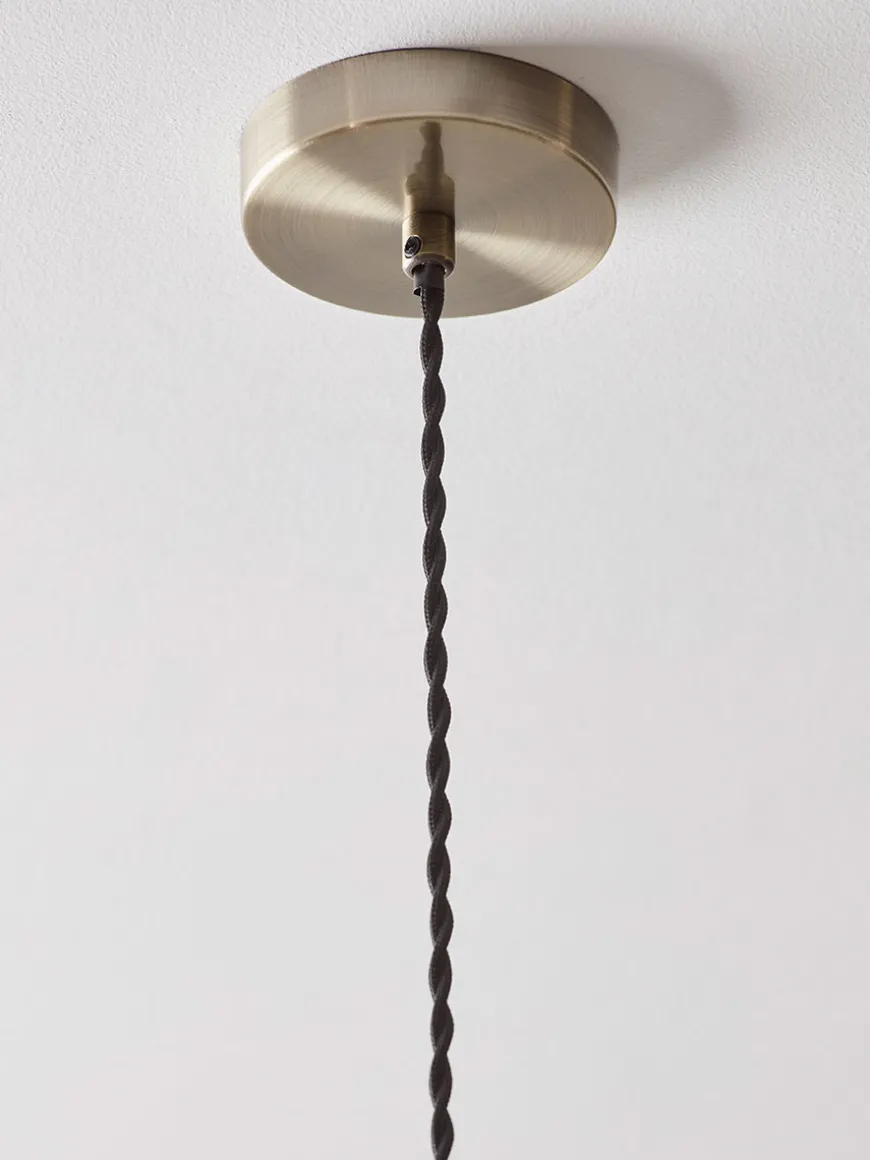 Ribbed Glass Pendant