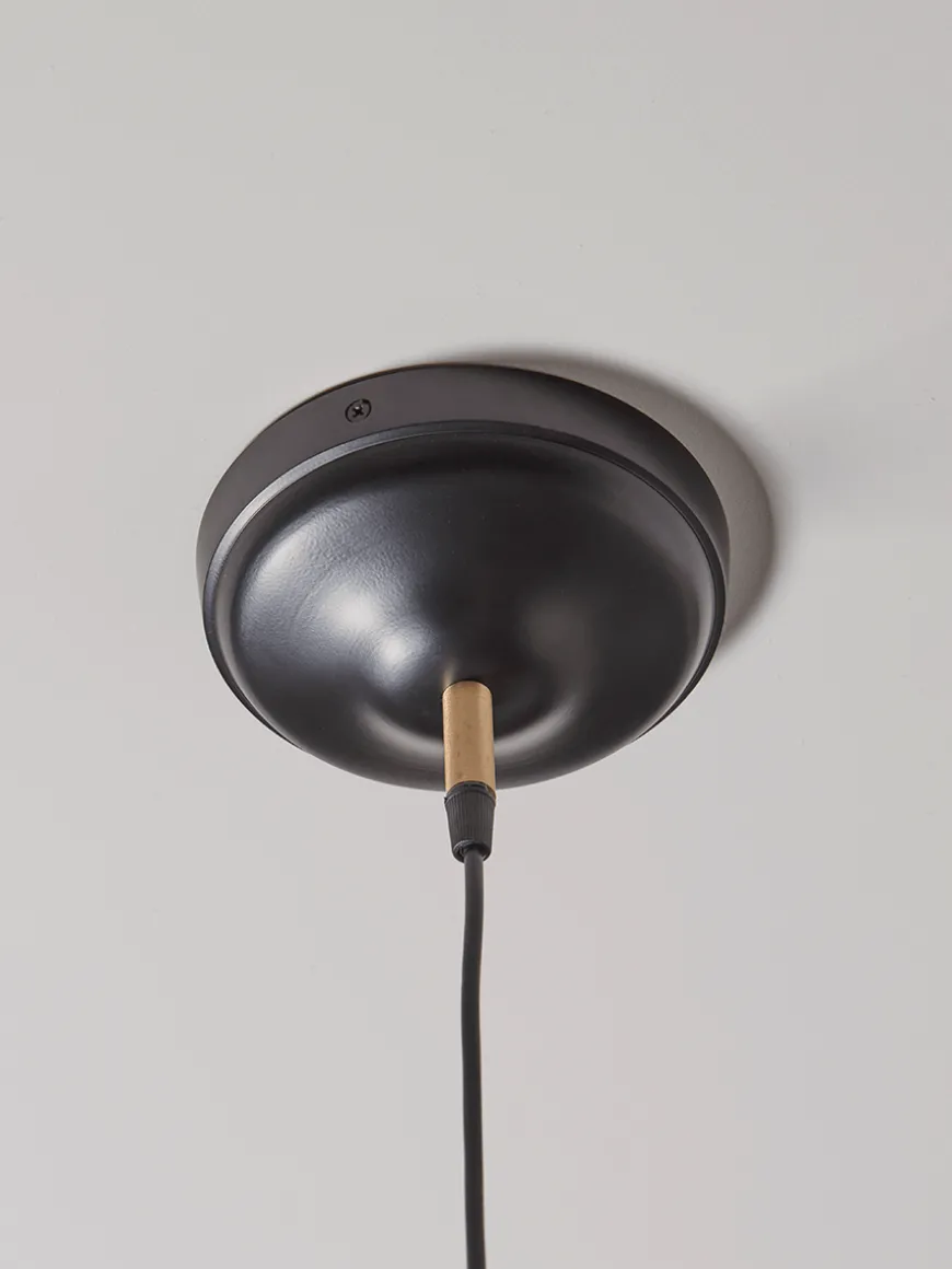 Ribbed Glass Shade Pendant
