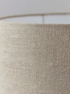 Ribbed Mango Wood Table Lamp - Natural