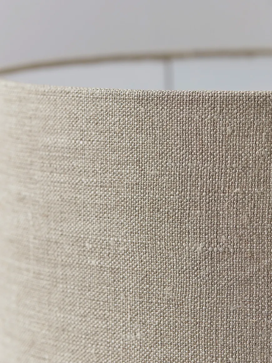 Ribbed Mango Wood Table Lamp - Natural