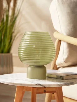 Ribbed Round LED Lamp - Neutral