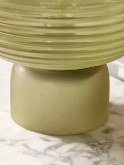 Ribbed Round LED Lamp - Neutral