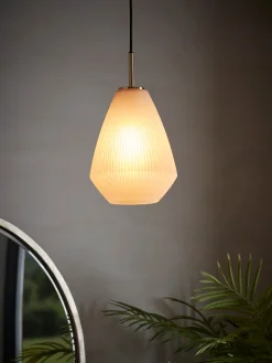 Ribbed Tapered Pendant