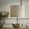 Round Brass Table Lamp