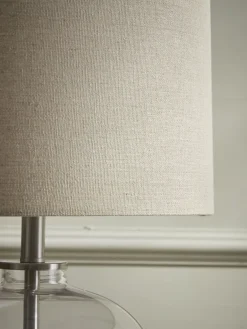 Round Brass Table Lamp