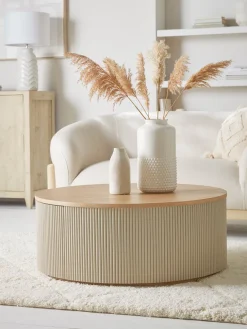 Round Fluted Coffee Table