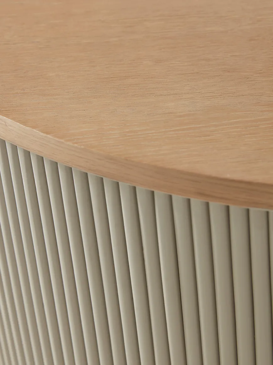 Round Fluted Coffee Table