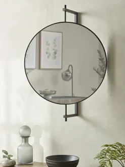 Round Industrial Mirror