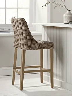 Round Rattan Counter Stool